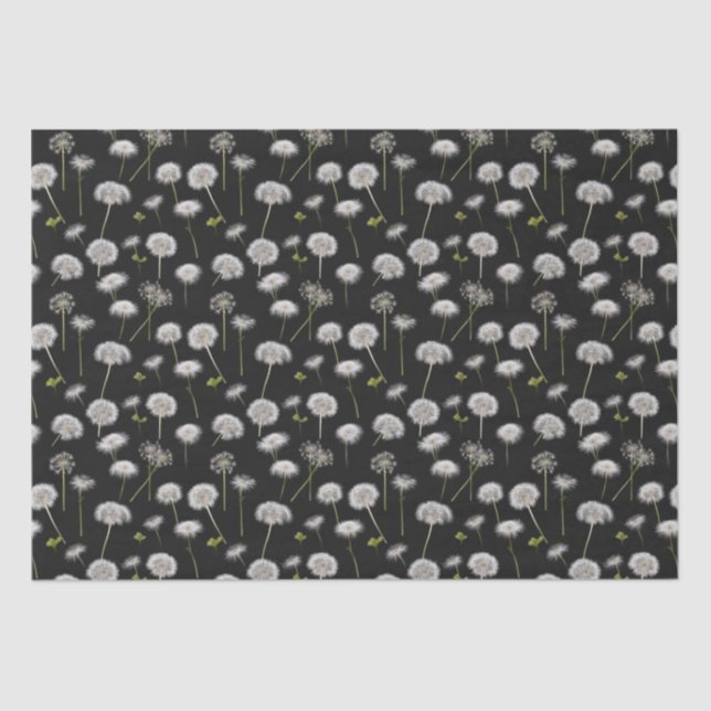 Papel De Seda Dandelion Branco Fluff (Frente )