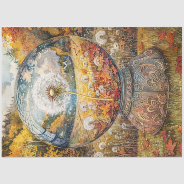 Papel De Seda Dandelion Globe (Frente )