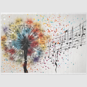 Papel De Seda Dandelion Harmony na Desnuvem de Sangue
