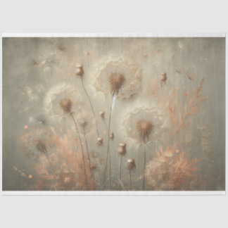 Papel De Seda Dandelion vintage Flora Decoupage