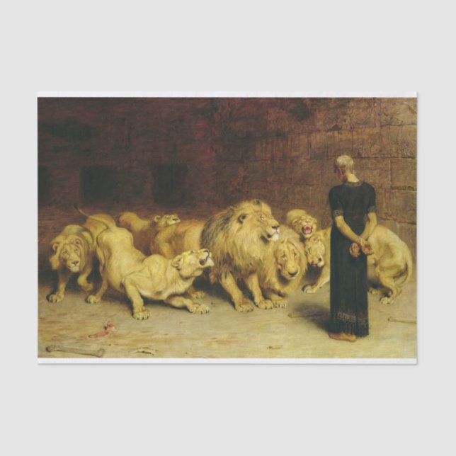 Papel De Seda Daniel no Lions'Den de Briton Riviere (Frente )