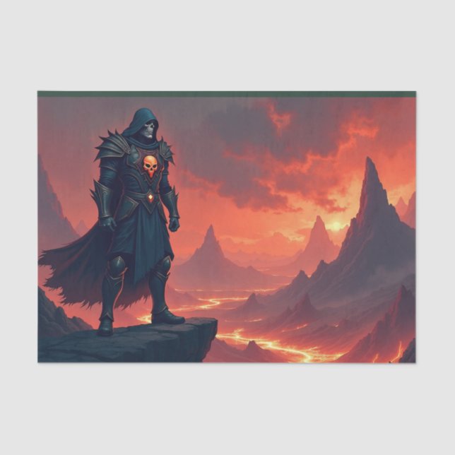 Papel De Seda Dark Knight of Flame (Frente )