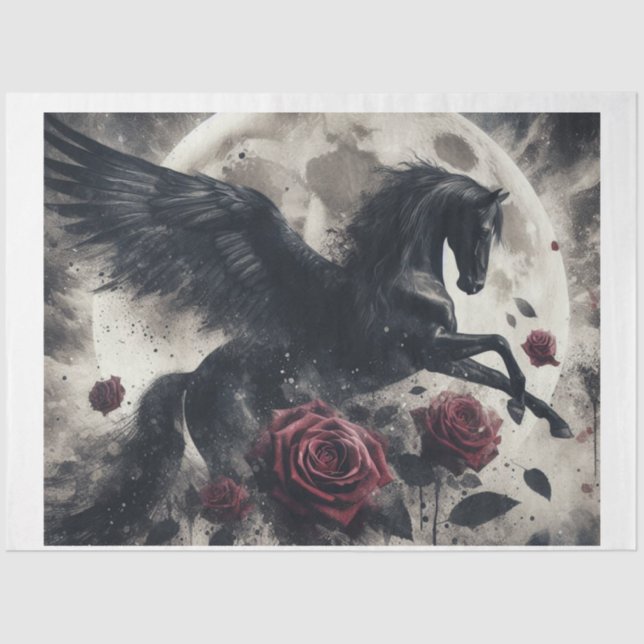 Papel De Seda Dark Pegasus Moon (Frente )