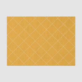 Papel De Seda Dashed Diamond Grid Geometric Goldenrod