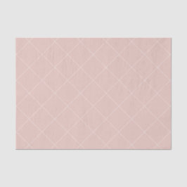 Papel De Seda Dashed Diamond Grid Geometric Pale Blush Pink