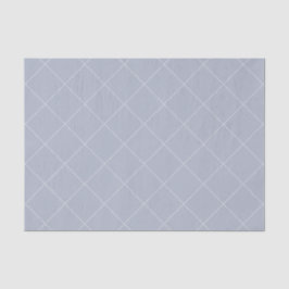 Papel De Seda Dashed Diamond Grid Geometric Pale Slate
