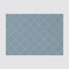 Papel De Seda Dashed Diamond Grid Geometric Slate Blue