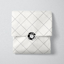 Dashed Diamond Grid Geometric Soft White