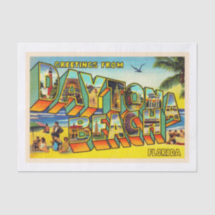 Papel De Seda Daytona Beach Flórida FL Large - Letra Postal