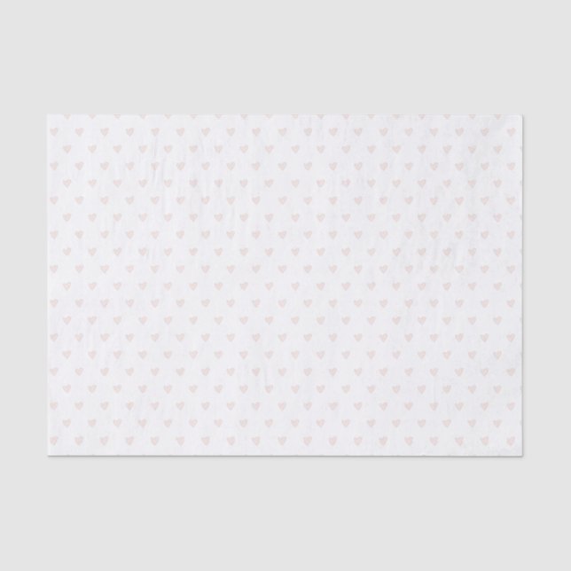 Papel de seda de coração rosa (Frente )