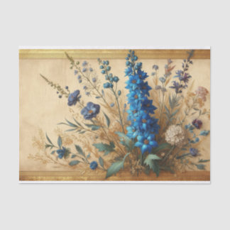 Papel de seda de decoupage de flora e fauna