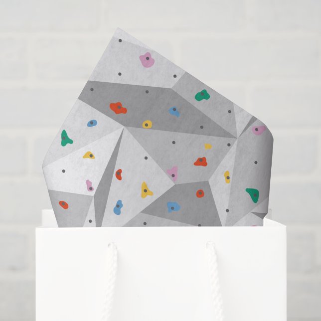 Papel de Seda de Escalada de Rocha, Parede de Roch (Sacola de presentes)