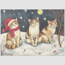 Papel de Seda de Gato Fofo