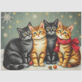 Papel de Seda de Gato Fofo