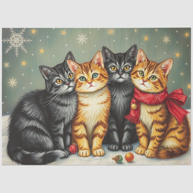 Papel de Seda de Gato Fofo (Frente )