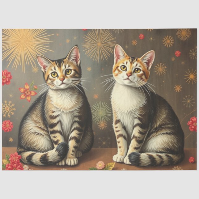 Papel de Seda de Gato Fofo (Frente )