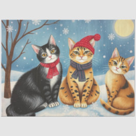 Papel de Seda de Gato Fofo