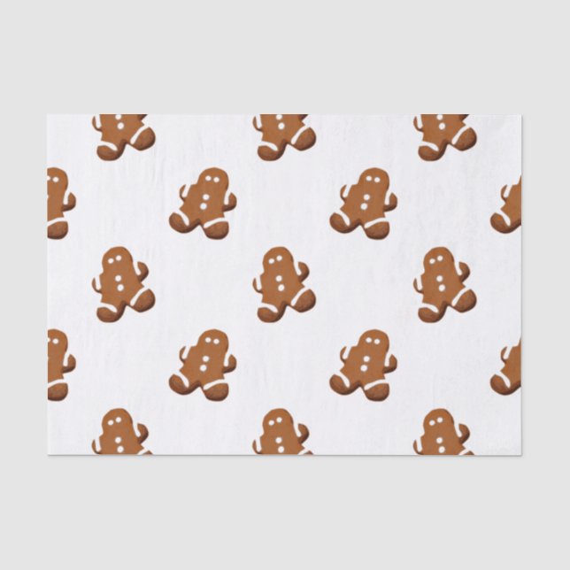 Papel de seda de gengibre para o Natal (Frente )