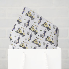 Papel de Seda de Golfe, Decoupage de Golfista