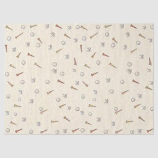 Papel de seda de golfe desenhado