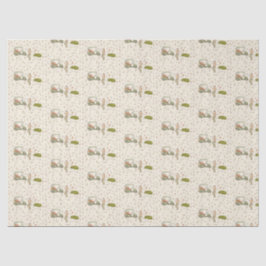 Papel de seda de golfe desenhado à mão