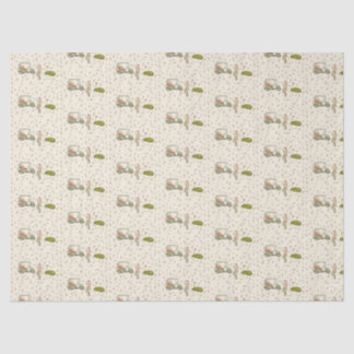 Papel de seda de golfe desenhado à mão