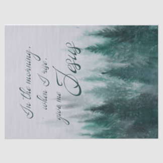 Papel De Seda Dê-me Jesus Pine Tree