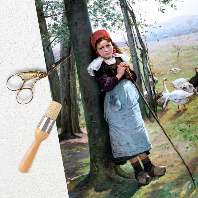 Papel de Seda de Menina Antiga (Criador carregado)