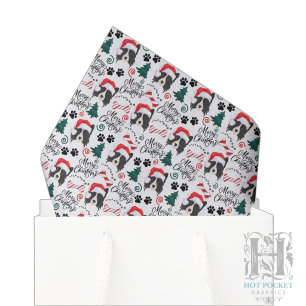Papel de Seda de Natal Border Collie