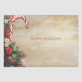 Papel de Seda de Natal com Cana-de-Açúcar