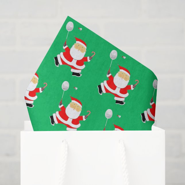 Papel de seda de Natal de Badminton (Sacola de presentes)