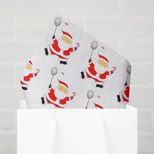Papel de seda de Natal de Badminton (Sacola de presentes)