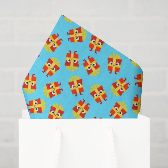 Papel de Seda de Natal para Crianças (Sacola de presentes)