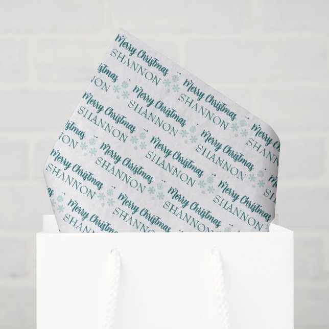 Papel de Seda de Natal Personalizado (Sacola de presentes)