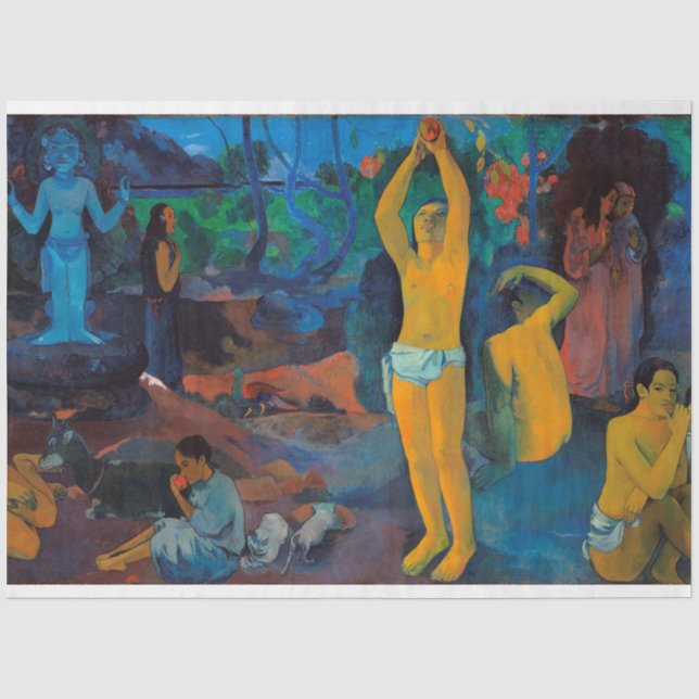 Papel De Seda De Onde Vimos? Paul Gauguin? (Frente )