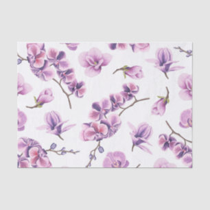 Papel de Seda de Orquídea Roxa