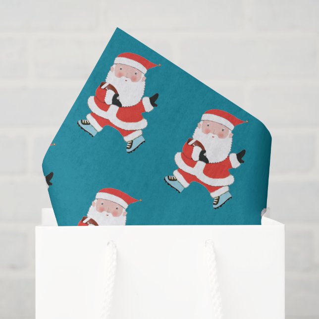 Papel de Seda de Presente de Natal de Futebol (Sacola de presentes)