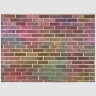 papel de seda de tijolos coloridos