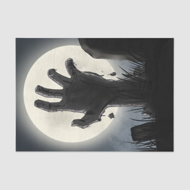 Papel De Seda De volta do Grave Zombie Graveyard (Frente )