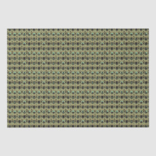 Papel De Seda Deco de Arte Dourada e Esmeralda