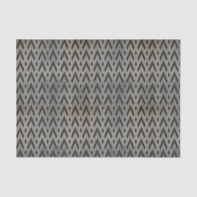 Papel De Seda Deco de Arte em Preto e Branco (Frente )