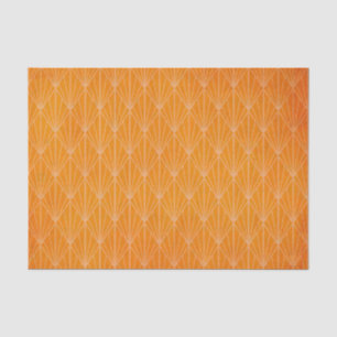 Papel De Seda Deco de Arte Retroativa Laranja Distante