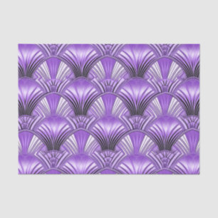 Papel De Seda Deco de arte roxa elegante