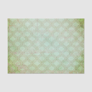 Papel De Seda Deco de Arte Verde Distante