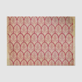 Papel De Seda Deco de Arte Vermelha Distante