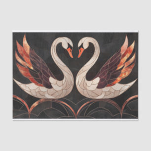 Papel De Seda Deco Elegante de Arte cai em Formar um Coração