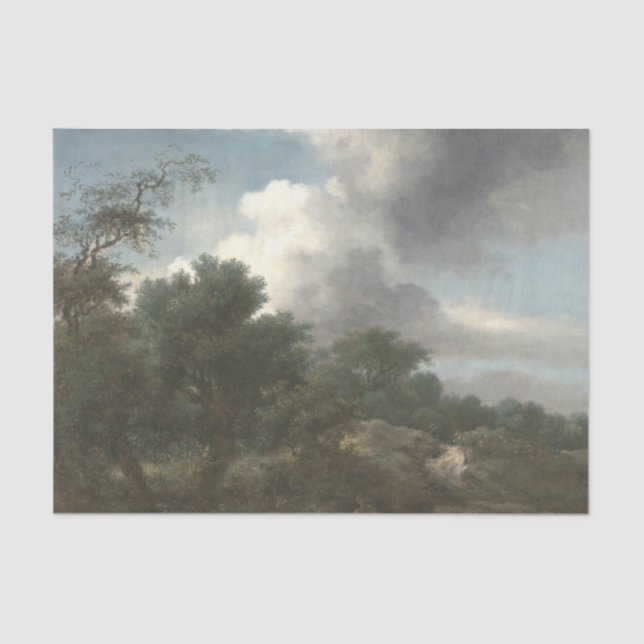 Papel De Seda Decodificação de Desacoplamento da Cena da Paisage (Frente )