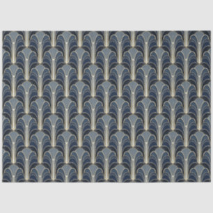 Papel De Seda Decodificação de fontes de arte Elegante azul e Do