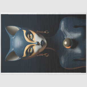 Papel De Seda Decodificação de Gato de Arte