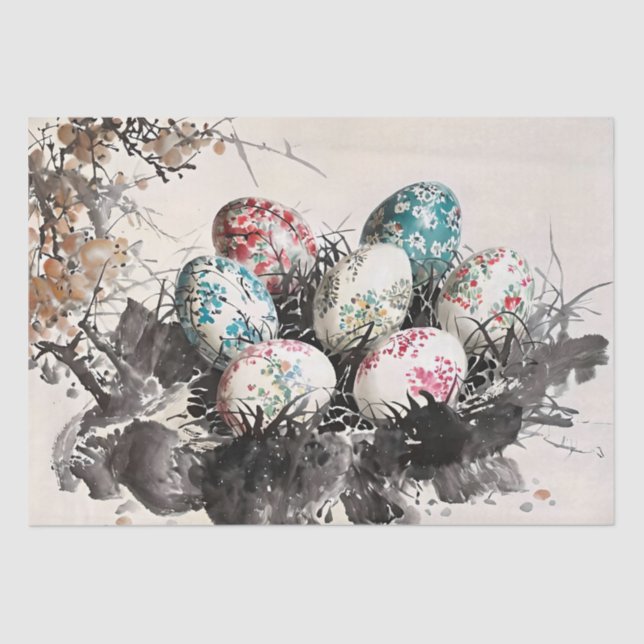 Papel De Seda Decodificação de Pintura de Tinta Egg (Frente )